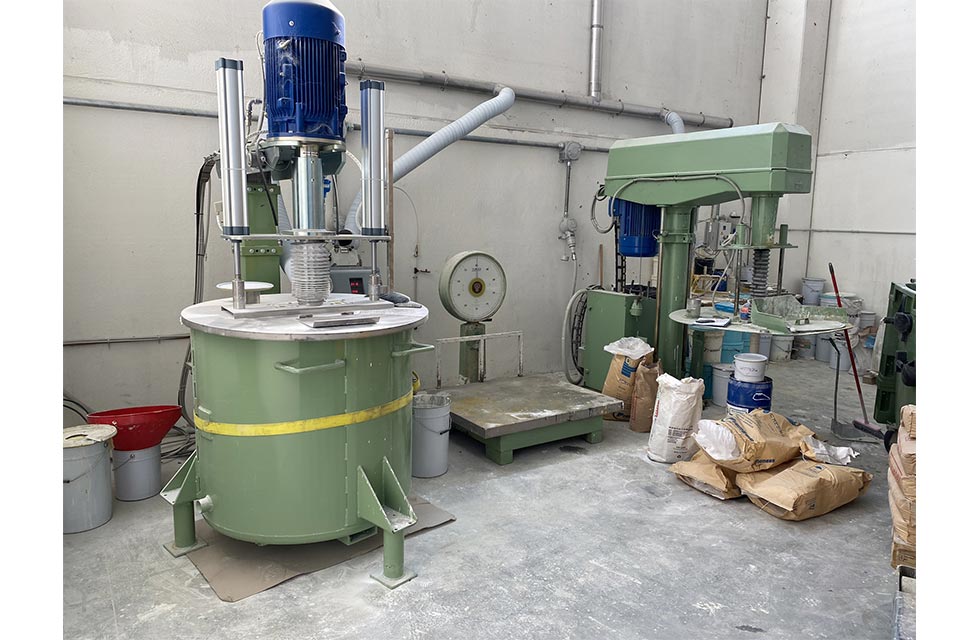 team segnal test room vernice ecosostenibile segnaletica orizzontale laboratorio interno